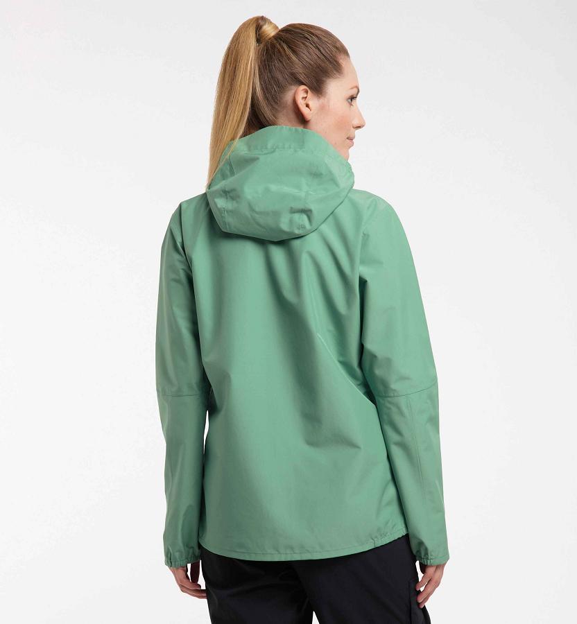 Haglöfs Womens Spira Windbreaker Green New Zealand 04735PRME